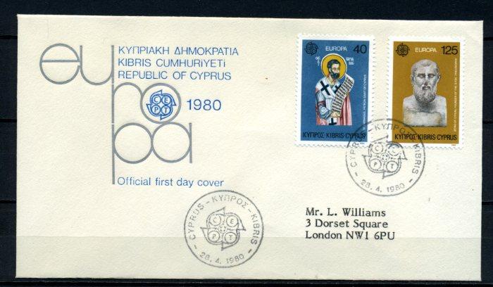 G.KIBRIS FDC 1980 EUROPA CEPT SÜPER (060515) 1