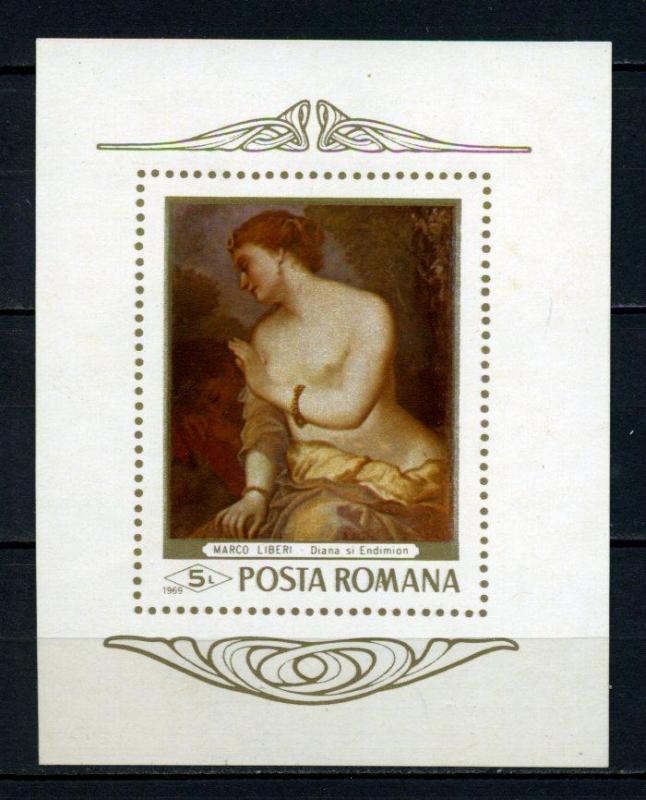 ROMANYA ** 1969 NÜ TABLO BLOK (080515) 1
