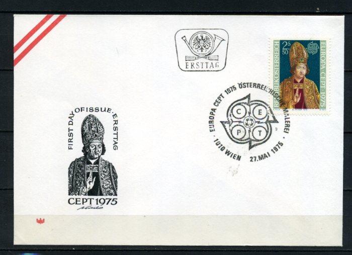 AVUSTURYA FDC 1975 EUROPA CEPT SÜPER (100515) 1