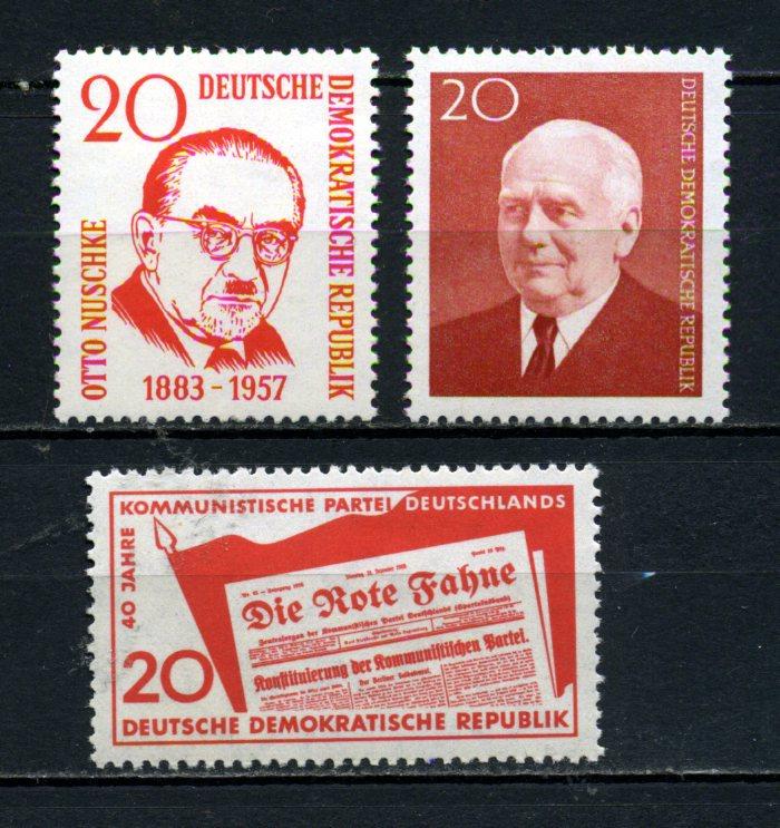 DDR ** 1958-59 TEMATİK 3 TAM SERİ SÜPER (130515) 1