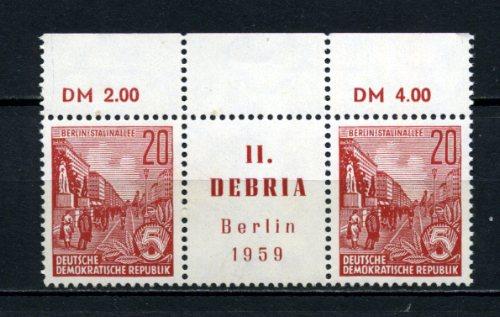 DDR ** 1959 DEBRİA PUL SERG.TABLI TAM SERİ(130515) 1