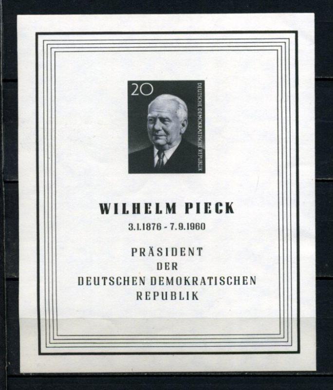 DDR ** 1960 WILHELM PIECK BLOK SÜPER (160515) 1