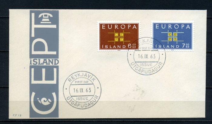 İZLANDA FDC 1963 EUROPA CEPT SÜPER (100515) 1