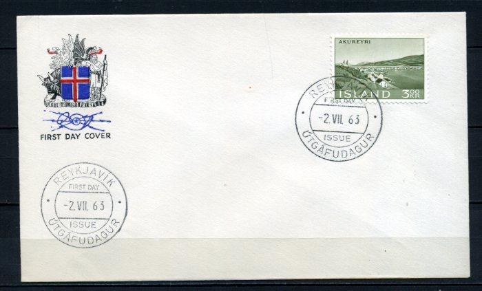 İZLANDA FDC 1963 MANZARA SÜPER (100515) 1