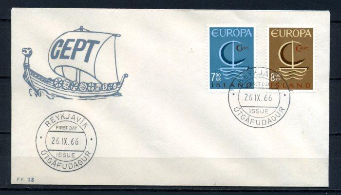 İZLANDA FDC 1966 EUROPA CEPT SÜPER (100515) 1