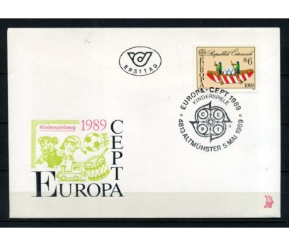 AVUSTURYA FDC 1989 EUROPA CEPT SÜPER (100515)