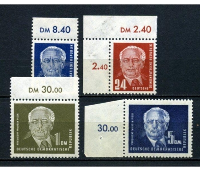 DDR ** 1950 WİLHELM PİECK 4 VALÖR SÜPER (110515)