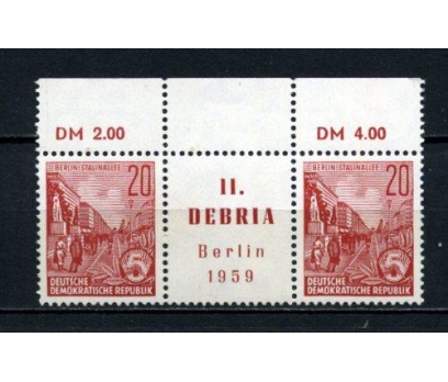 DDR ** 1959 DEBRİA PUL SERG.TABLI TAM SERİ(130515)