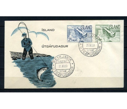 İZLANDA FDC 1959 BALIKLAR SÜPER (100515)
