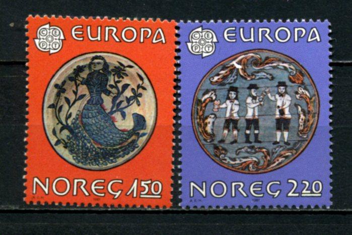 NORVEÇ ** 1981 EUROPA CEPT TAM SERİ(110615) 1