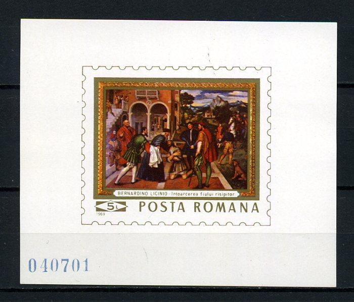 ROMANYA  **  1969 TABLO BLOK SÜPER (150615) 1