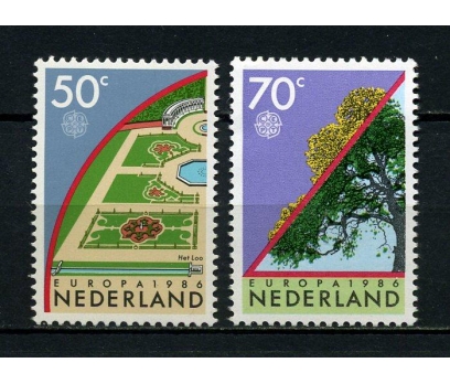 HOLLANDA ** 1986 EUROPA CEPT TAM SERİ (220615) 1 2x