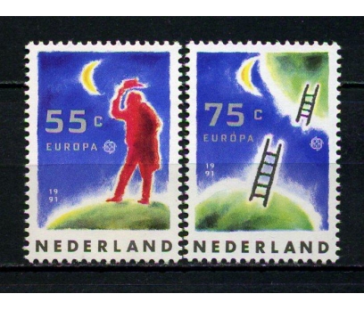 HOLLANDA ** 1991 EUROPA CEPT TAM SERİ(250615) 1 2x