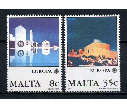 MALTA ** 1987 EUROPA CEPT TAM SERİ (230615) 1 2x