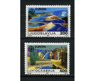 YUGOSLAVYA ** 1987 EUROPA CEPT TAM SERİ (220615) 1 2x