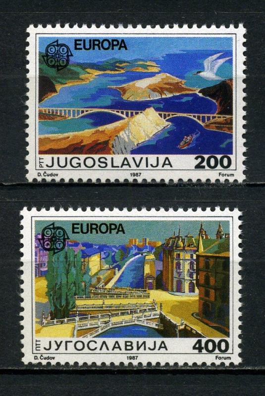 YUGOSLAVYA ** 1987 EUROPA CEPT TAM SERİ (220615) 1