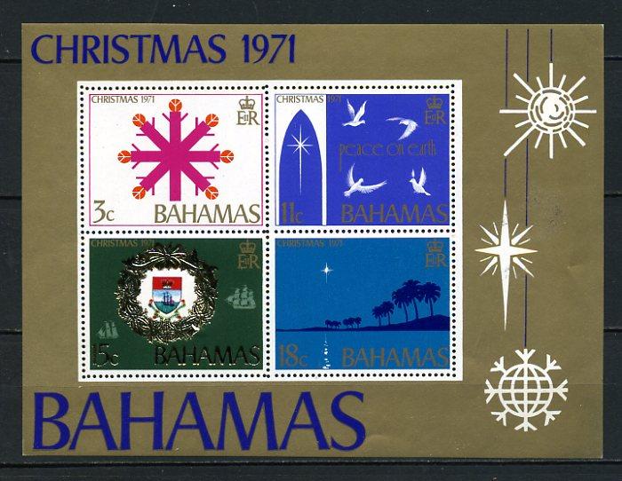 BAHAMA ** 1971 CHRISTMAS BLOK (140715) 1