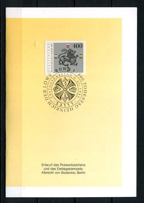 ALMANYA 1995 H.KARTI ASLAN HENRİ 800. Ö.Y.(250715) 1