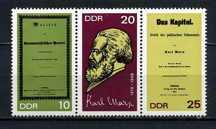DDR ** 1968 KARL MARX 150.D.Y. TAM SERİ (190715) 1