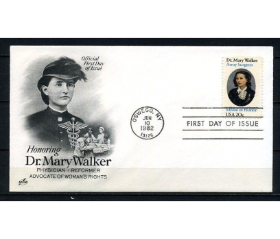 ABD 1982 FDC DR.MARY WALKER 150.D.Y. SÜPER(220715)