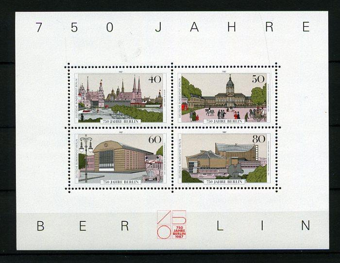 BERLİN ** 1987 BERLİN 750.YIL BLOK SÜPER (0224) 1