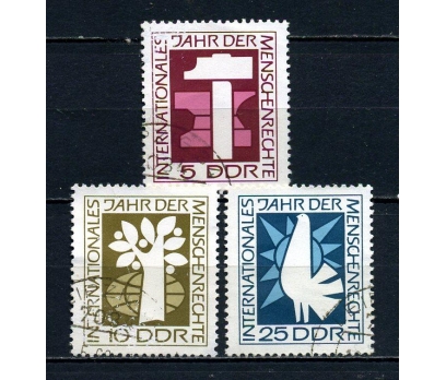 DDR DAMGALI 1968 U.İNSAN HAKLARI TAM SERİ (070815) 1 2x