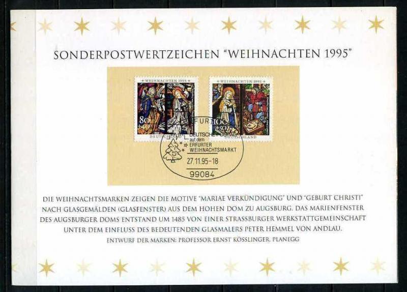 ALMANYA 1995 HATIRA KART CHRISTMAS SÜPER (060915) 1