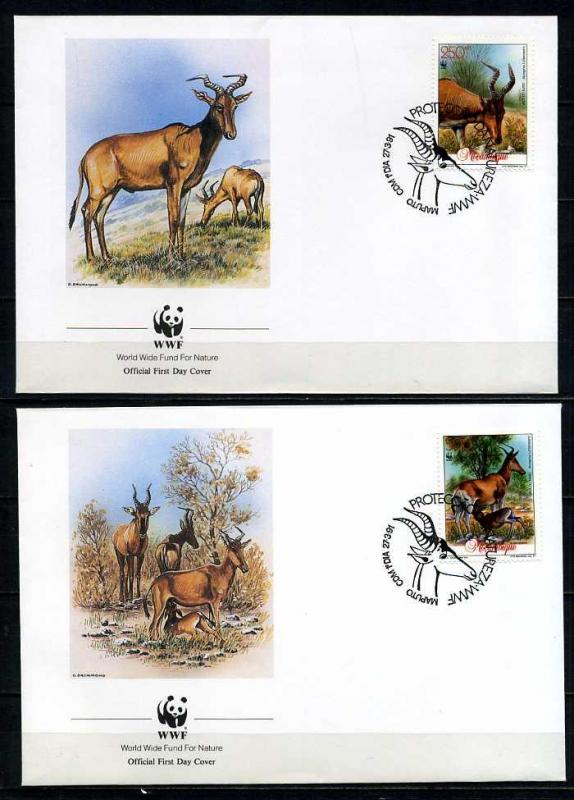 MOZAMBİK 1991 FDC WWF DAĞ KEÇİLERİ 4 ZARF (040915) 3