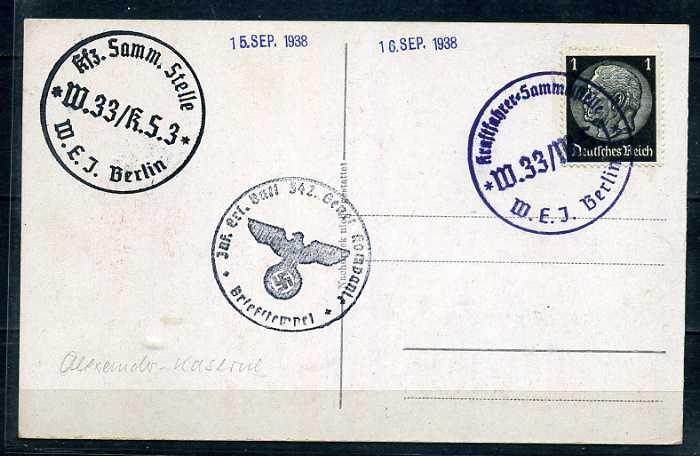 REİCH 1938  HATIRA KART BERLİN SÜPER (040915) 1