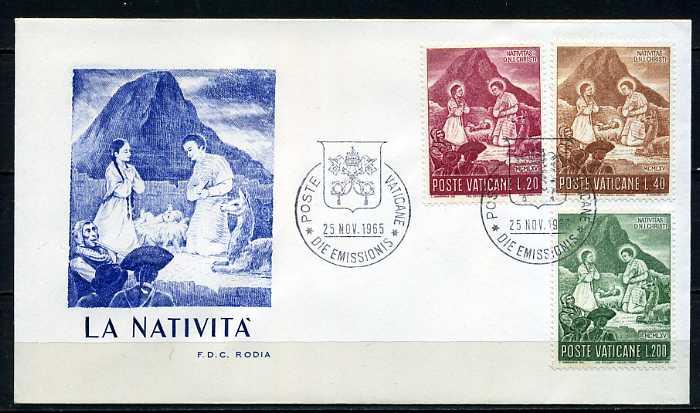 VATİKAN 1965 FDC CHRISTMAS SÜPER (030915) 1