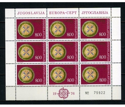 YUGOSLAVYA ** 1976 EUROPA CEPT KLEİNBOGEN (170915) 3 2x