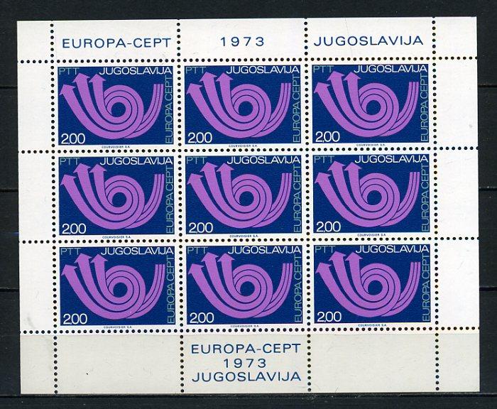 YUGOSLAVYA ** 1973 EUROPA CEPT KLEİNBOGEN (170915) 2