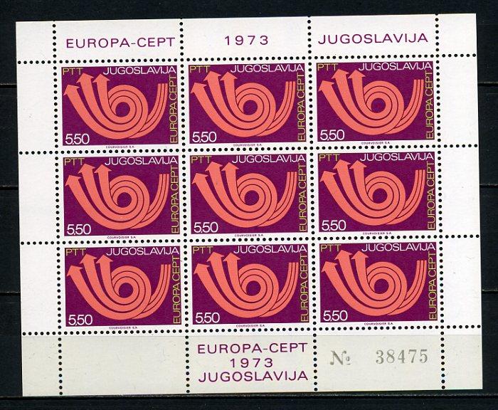 YUGOSLAVYA ** 1973 EUROPA CEPT KLEİNBOGEN (170915) 3