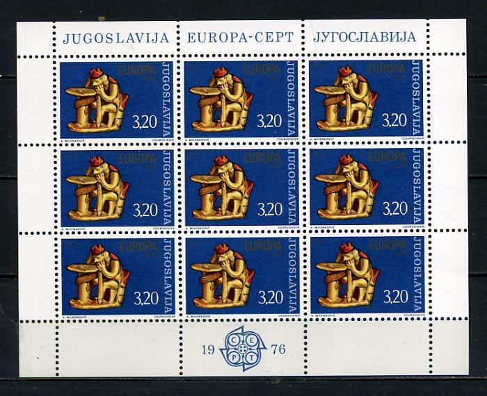 YUGOSLAVYA ** 1976 EUROPA CEPT KLEİNBOGEN (170915) 2
