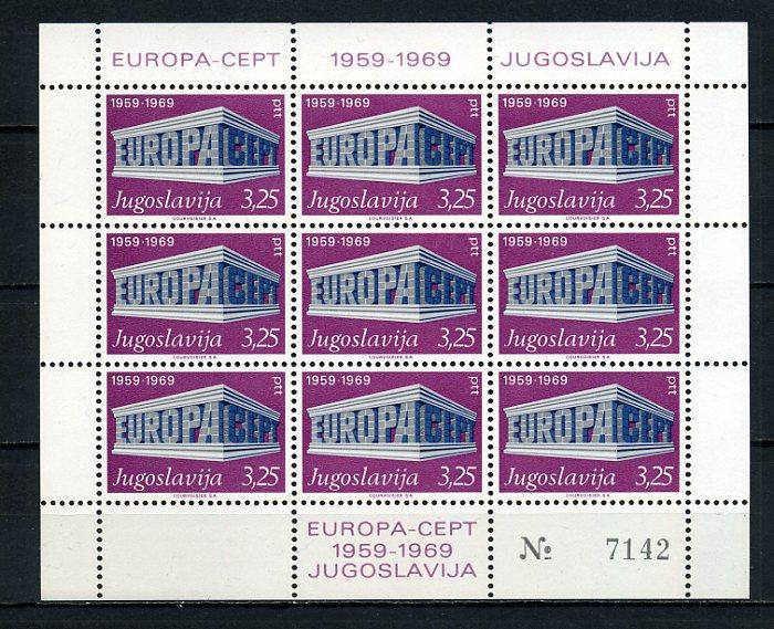 YUGOSLAVYA ** 1969 EUROPA CEPT KLEİNBOGEN (061015) 3