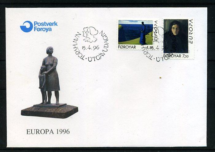 FAROE AD. 1996 FDC EUROPA CEPT SÜPER (008) 1