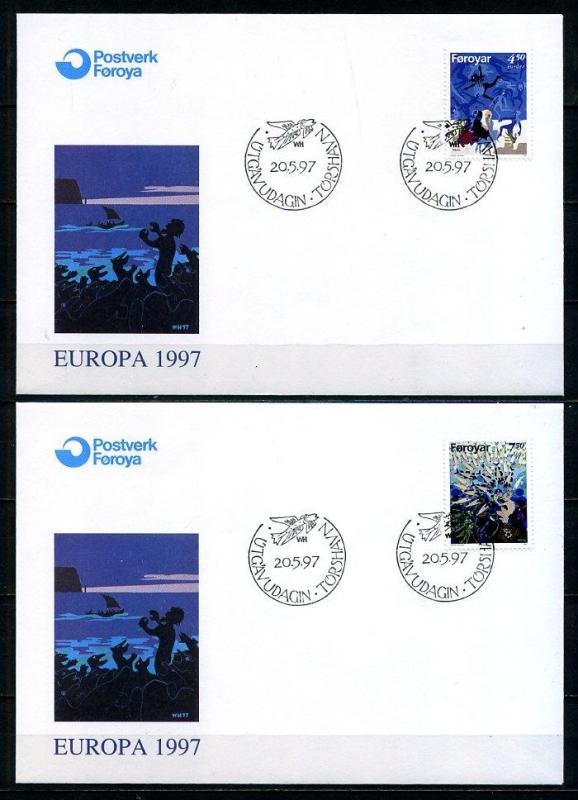 FAROE AD. 1997 FDC EUROPA CEPT SÜPER (008) 1