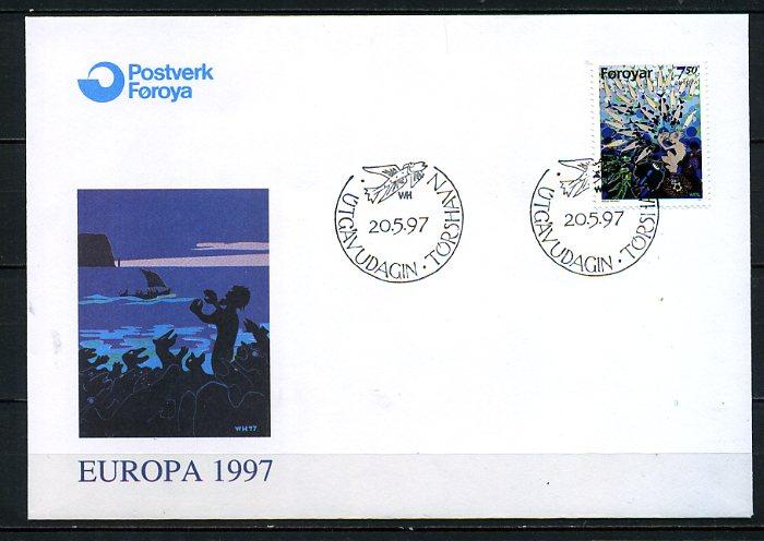 FAROE AD. 1997 FDC EUROPA CEPT SÜPER (008) 3