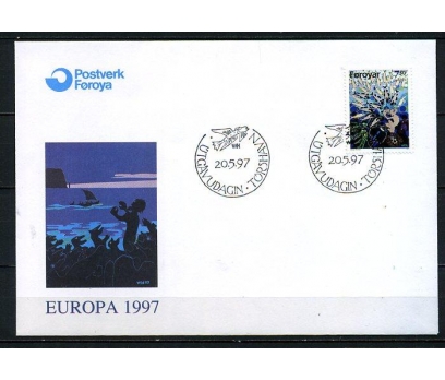 FAROE AD. 1997 FDC EUROPA CEPT SÜPER (008) 3 2x