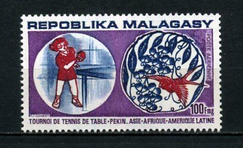 MADAGASKAR ** 1974 MASA TENİSİ 2.VALÖR (012) 1
