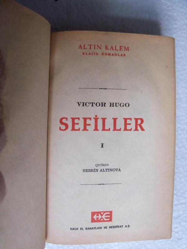 SEFİLLER 1-2 Victor Hugo HALK EL SANATLARI YAY. 2