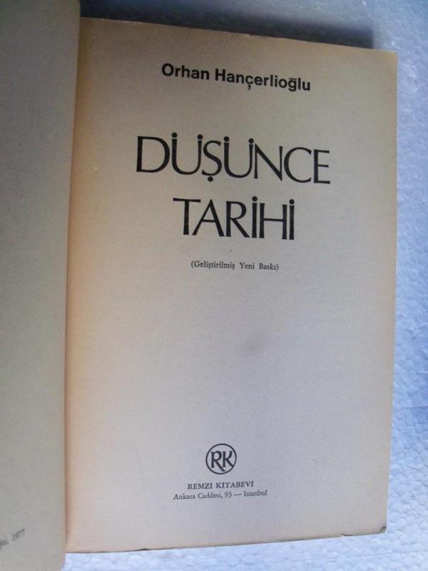 DÜŞÜNCE TARİHİ Orhan Hançerlioğlu 2