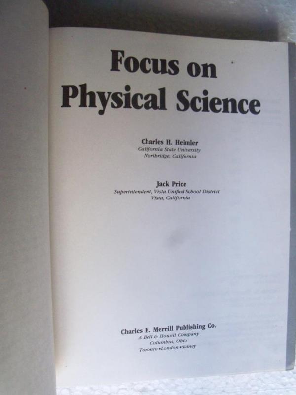 FOCUS ON PHYSICAL SCIENCE Charles H. Heimler-Jack 2