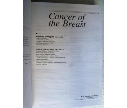 CANCER OF THE BREAST Donegan Spratt 2 2x