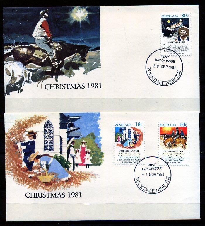 AVUSTRALYA PP & FDC 1981 CHRISTMAS SÜPER (AV-5) 2