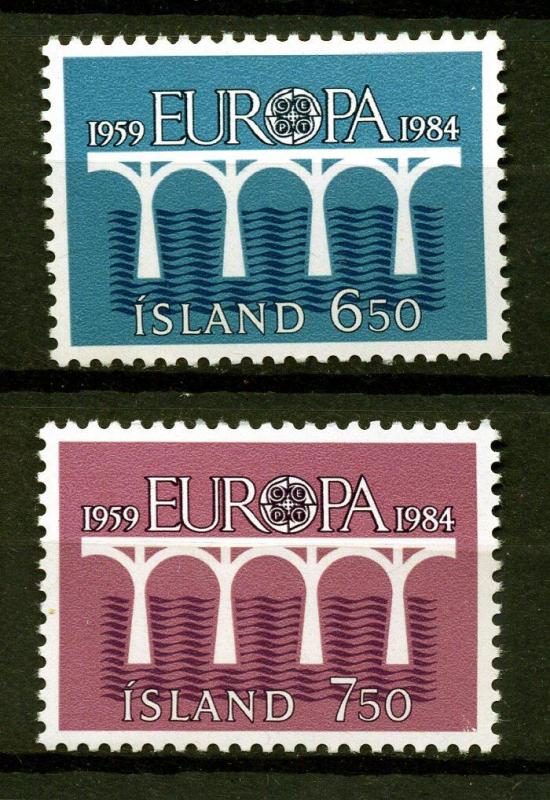 İZLANDA ** 1984 EUROPA CEPT TAM SERİ (170107) 1