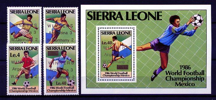 S.LEONE ** 1986 FUTBOL & MEKSİKA 86 S+ BL.(160109) 1