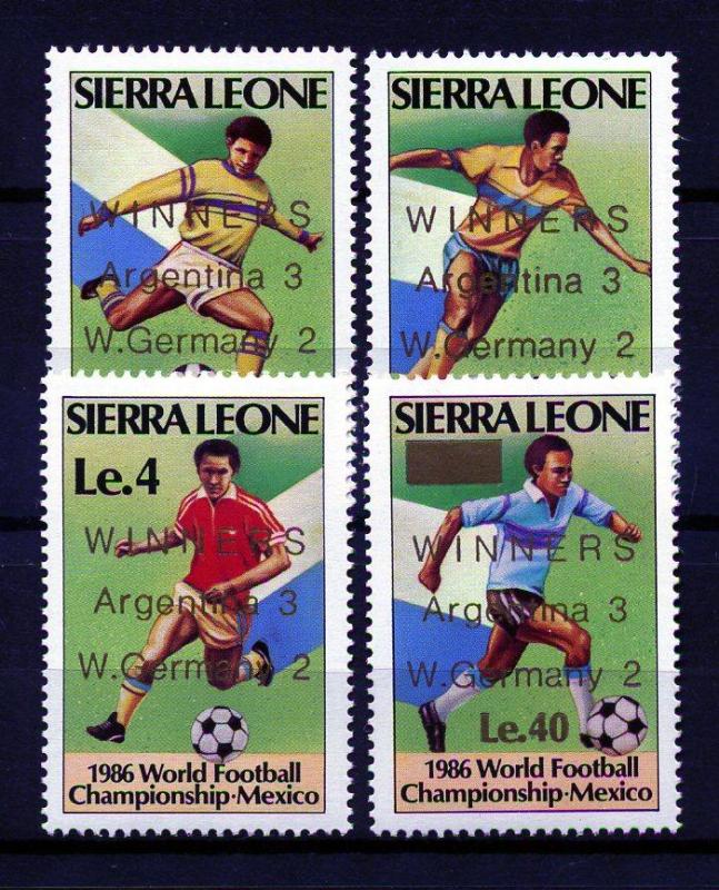 S.LEONE ** 1986 FUTBOL & MEKSİKA 86 S+ BL.(160109) 2
