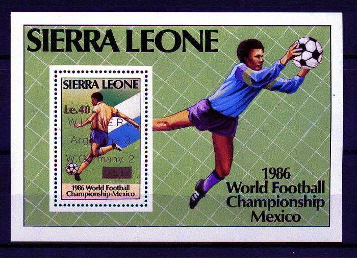 S.LEONE ** 1986 FUTBOL & MEKSİKA 86 S+ BL.(160109) 3