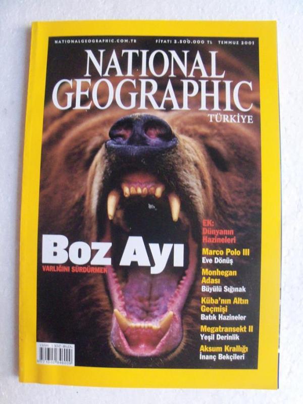 NATIONAL GEOGRAPHIC TÜRKİYE 2001 nisan,may. aralık 4
